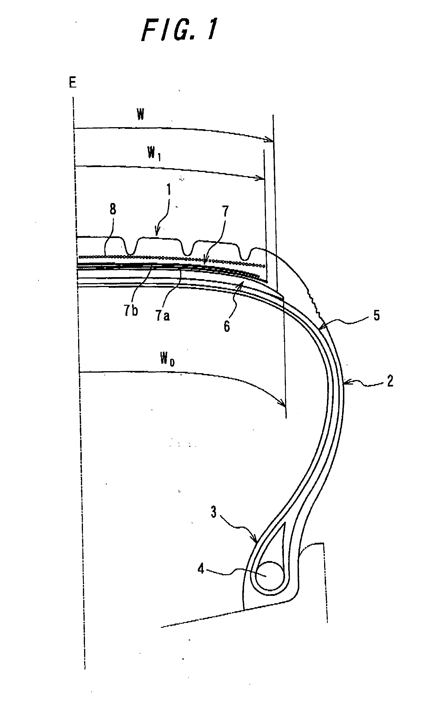 Tire for an aircraft and method for producing the same