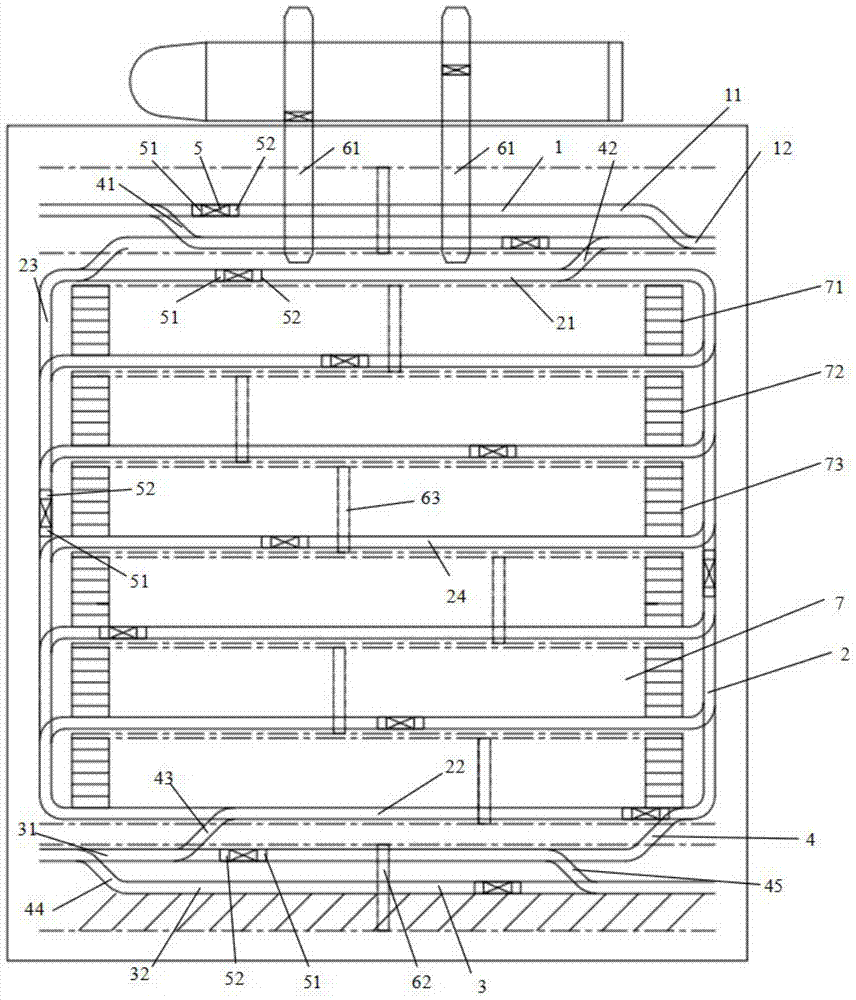 A container terminal automated rail transport system and operating method