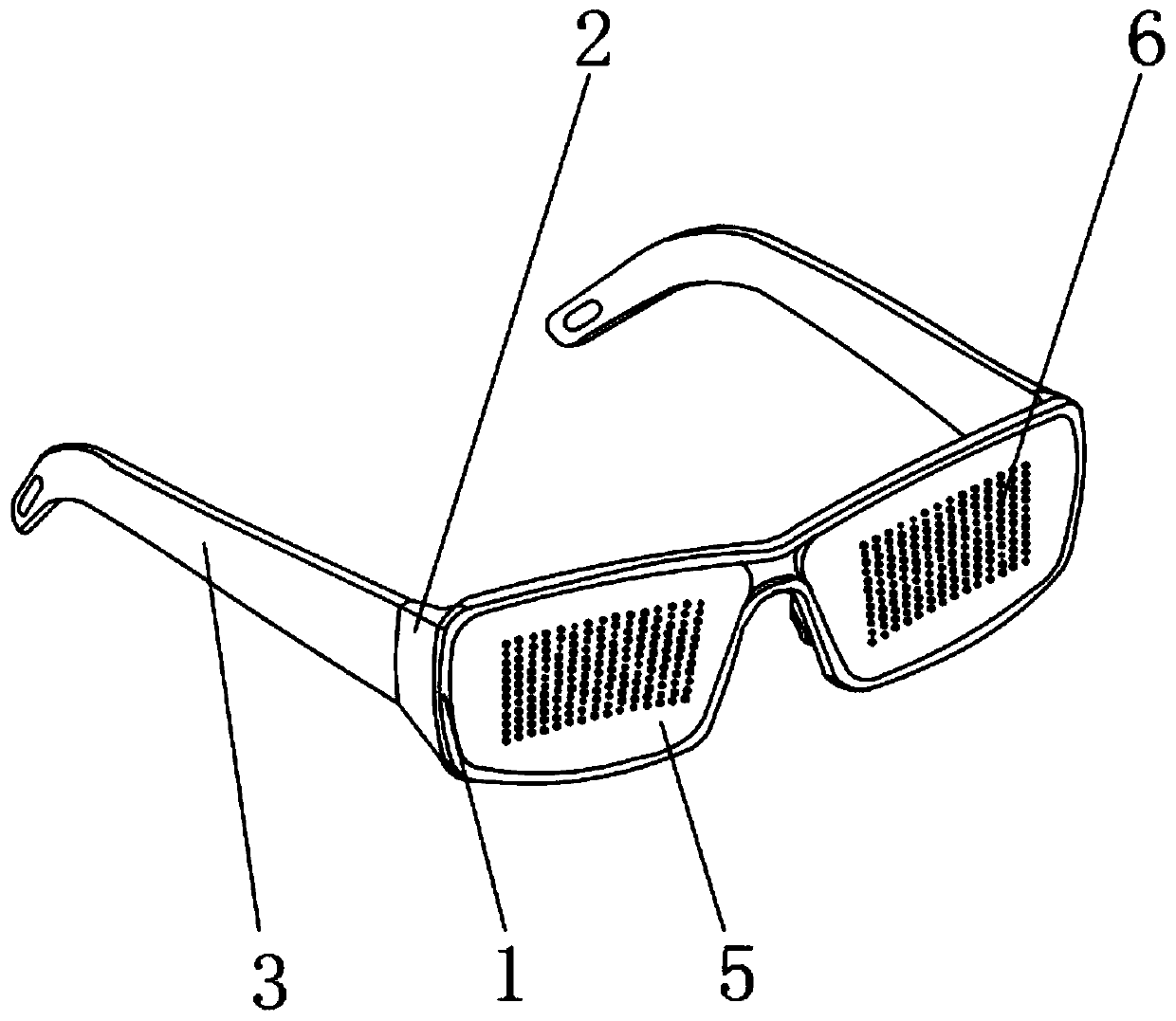 Novel scale lining spectacle frame