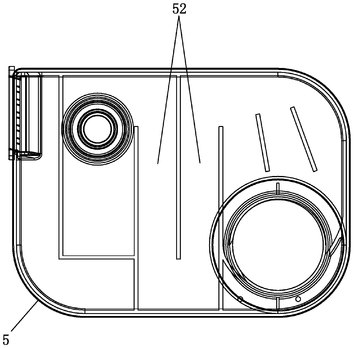 Integrated stove with dishwasher