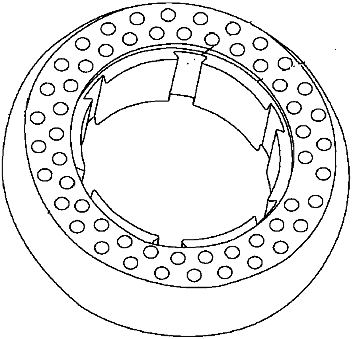 Hollow tire mold core, hollow tire based on mold core and tire manufacturing method