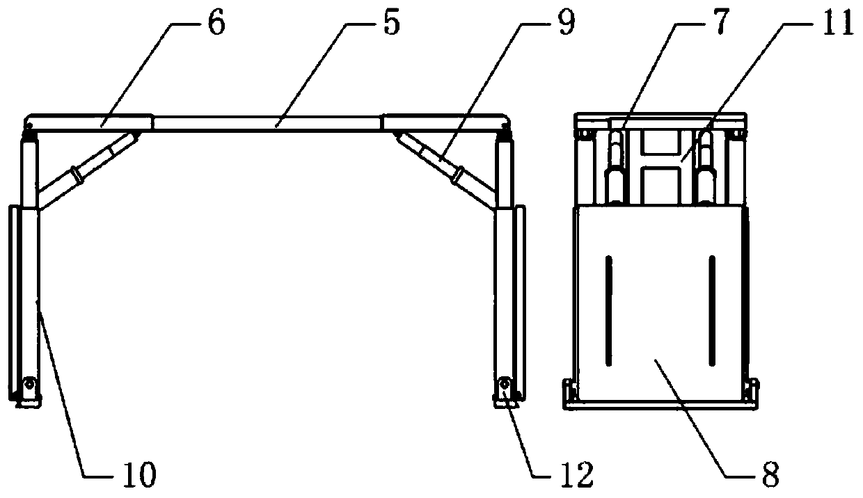 A multi-frame self-moving support and anchor combined unit system for fully mechanized roadway