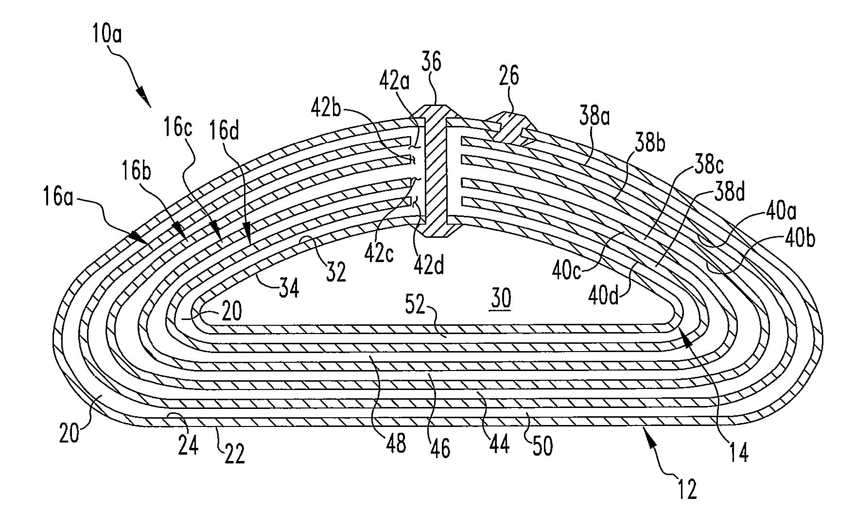 Breast implant with low coefficient of friction between internal shells in an aqueous fluid environment