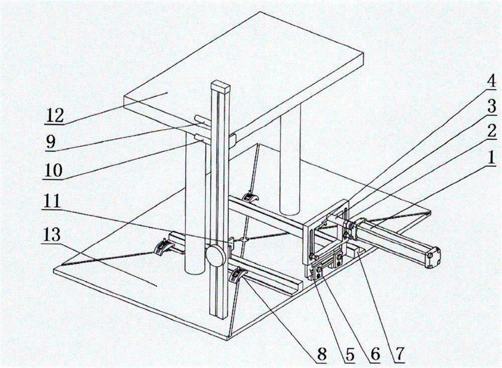 Ejection device for moving die on wax injector