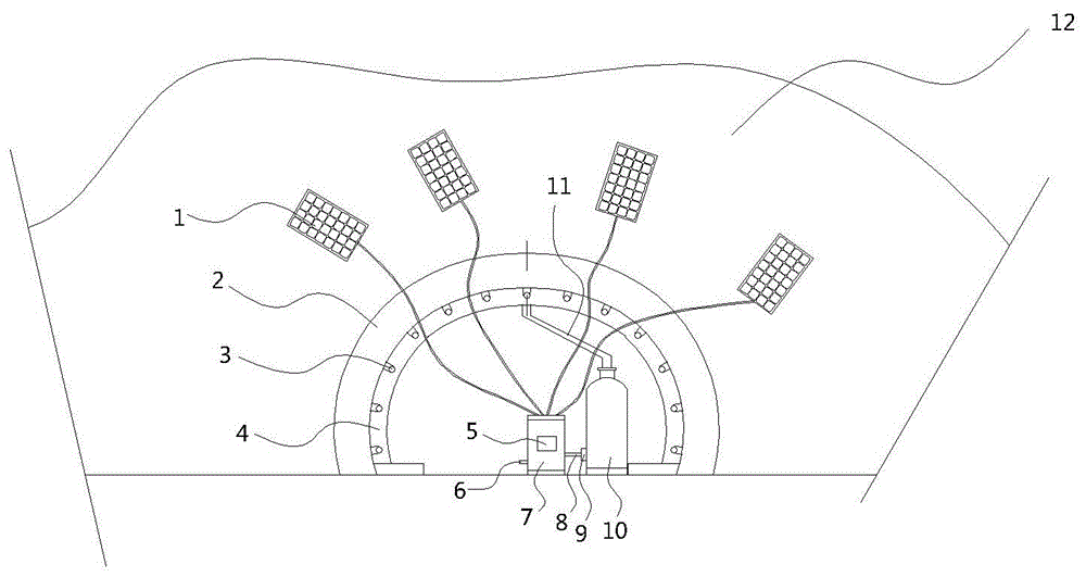 A tunnel lining concrete insulation system and its construction method