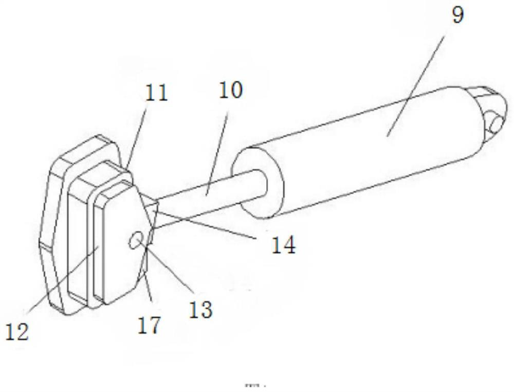 Test device suitable for floating fan active real-time hybrid model test