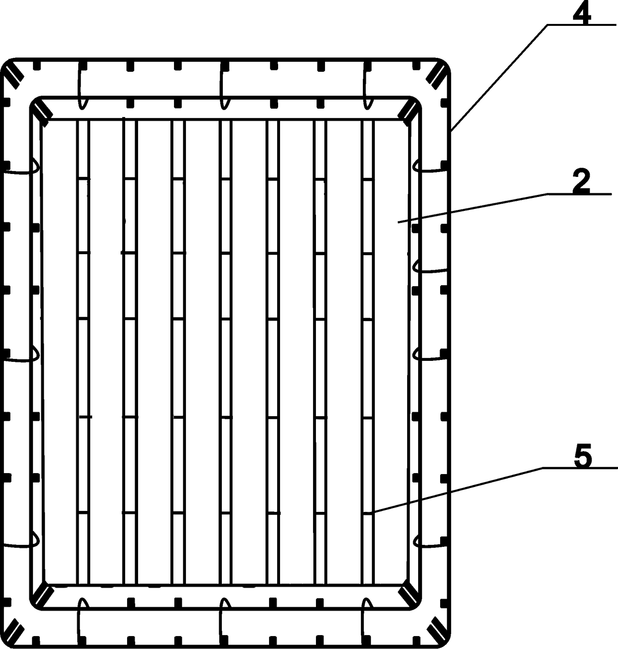 Aerial-bomb-penetration-resisting steel pipe ceramic ball basalt fiber concrete protection plate