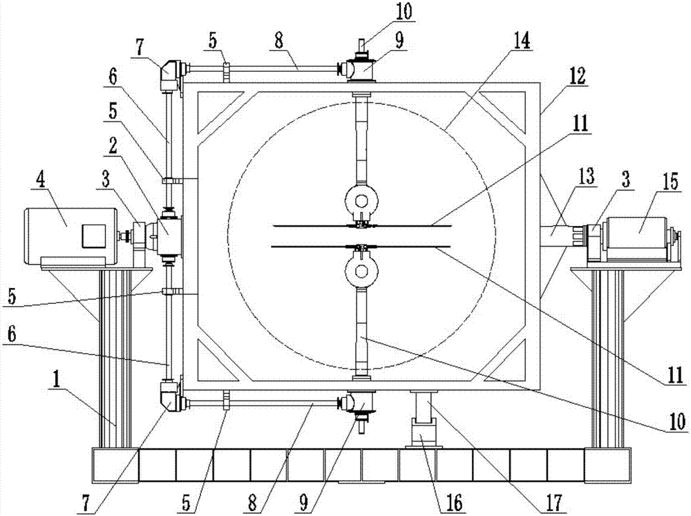 An inclination mechanism of a wind tunnel test platform