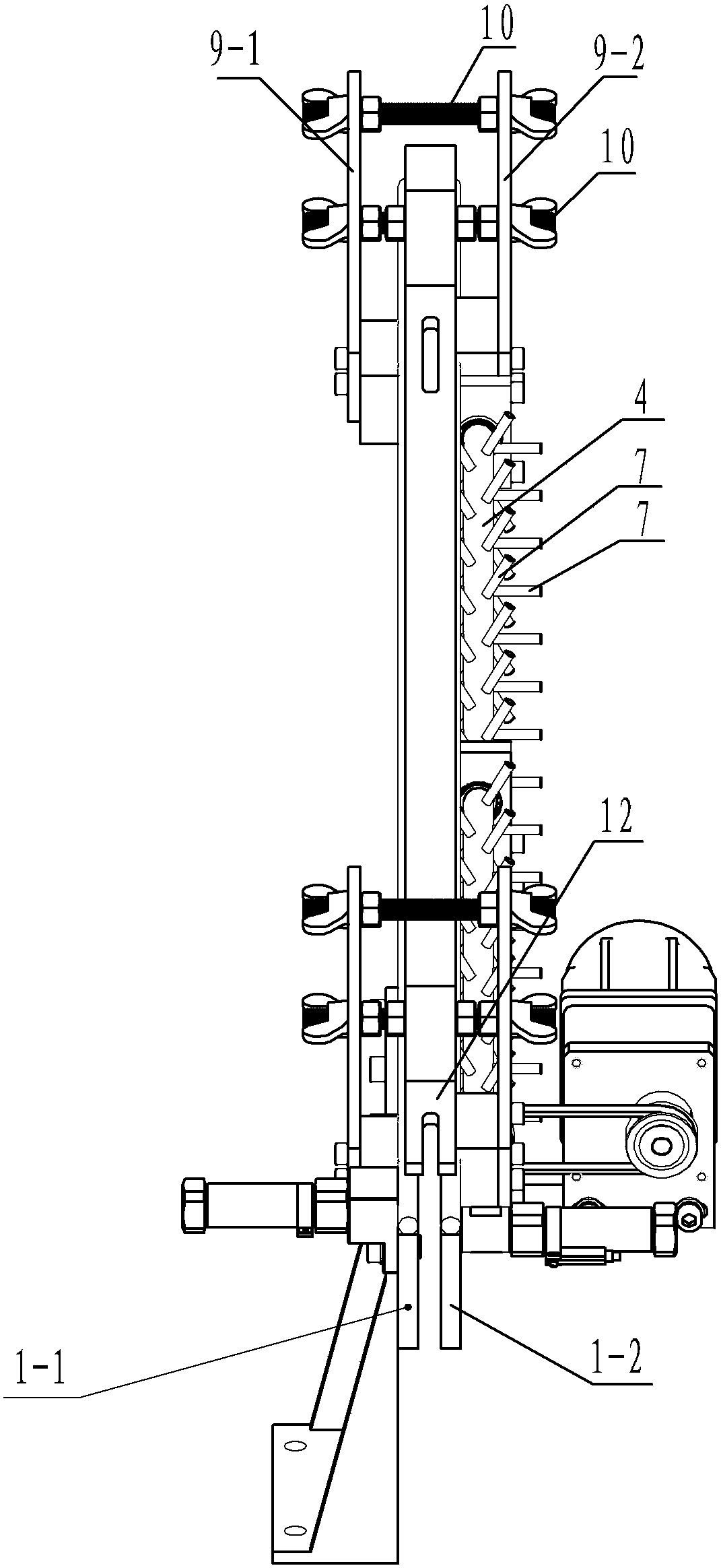 Buffer feeding device of air valve