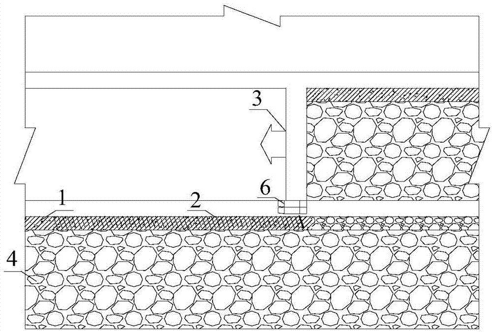 Method for fracturing retained filled wall of adjacent coal face
