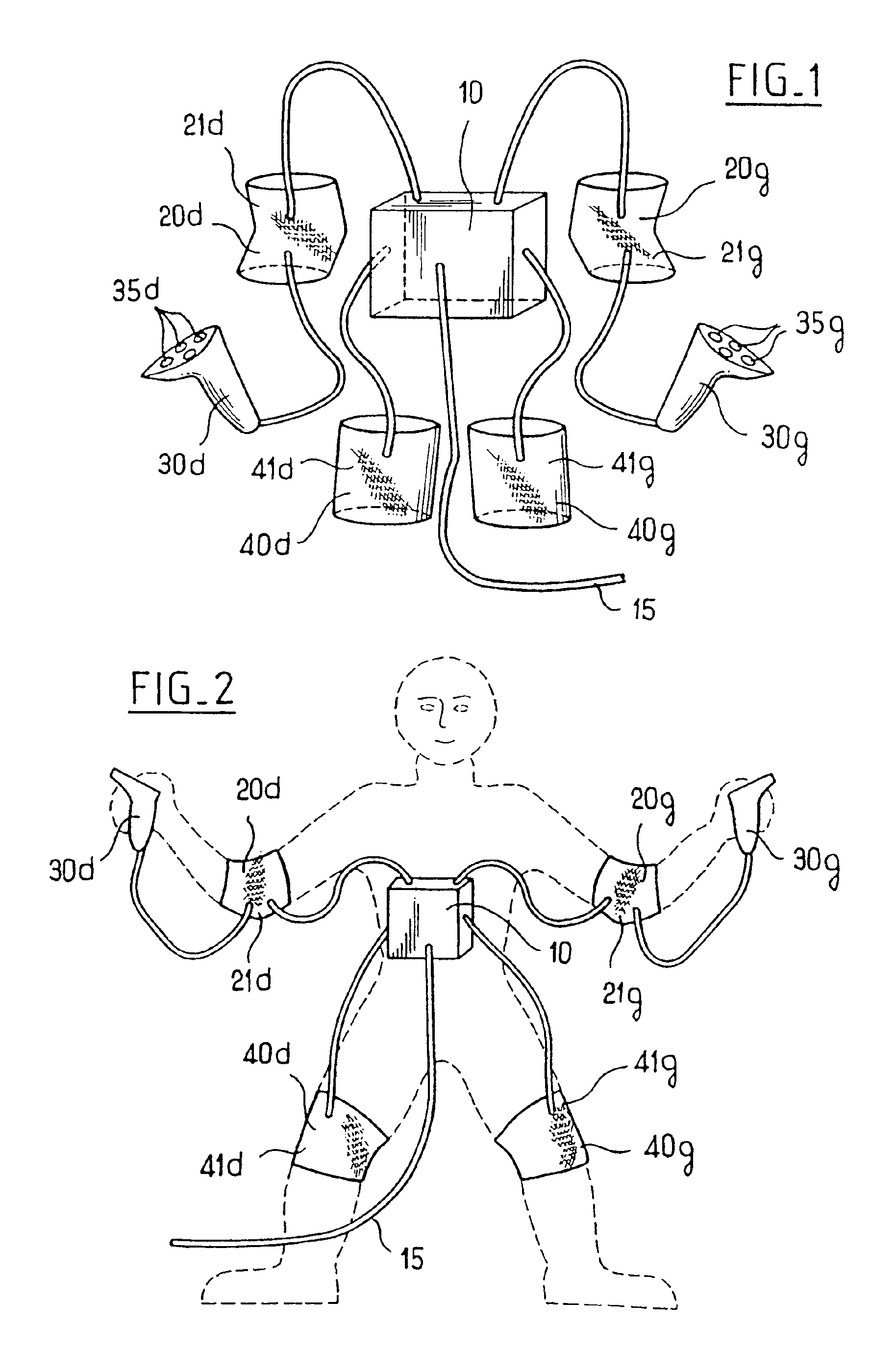 Device indicating movements for software