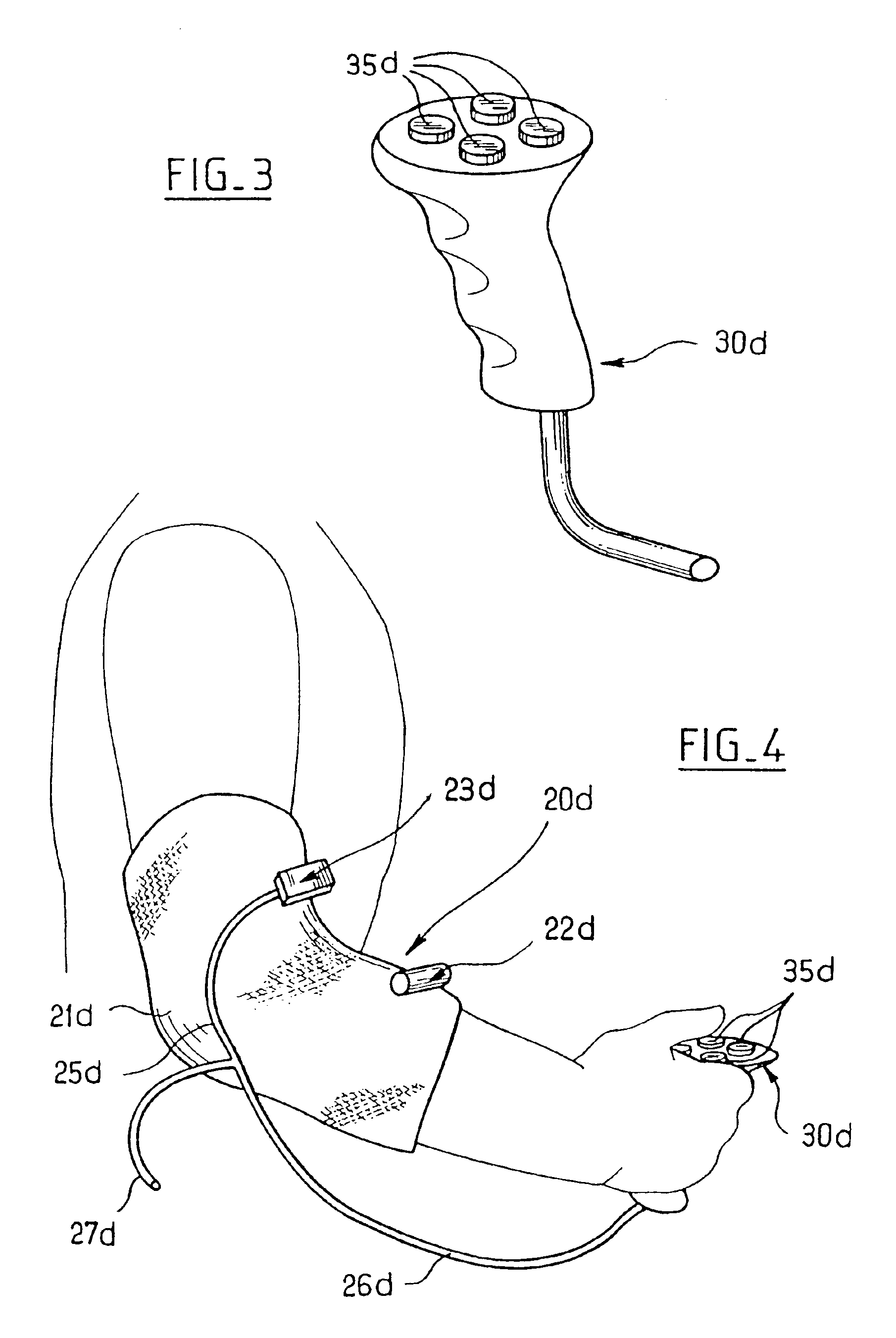 Device indicating movements for software
