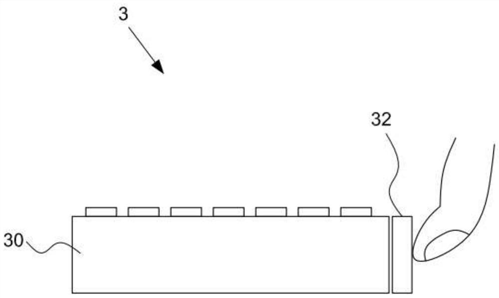 Side touch module and its display