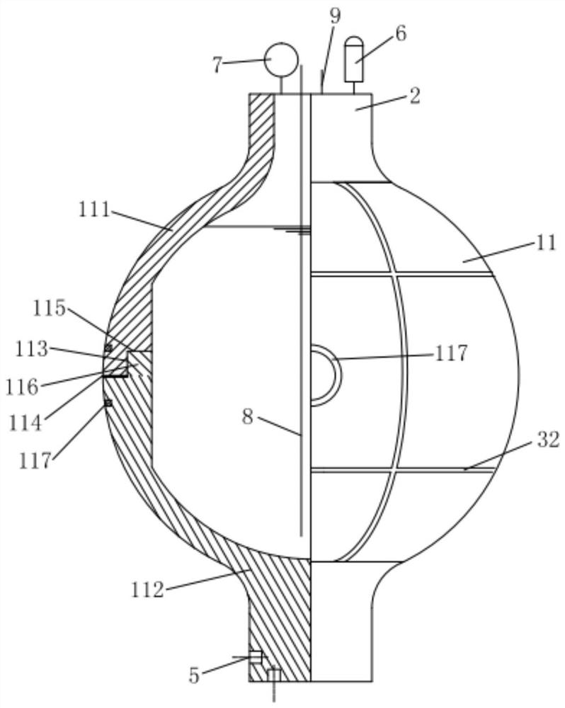 Combined polytetrafluoroethylene liquid state hydrogen storage tank