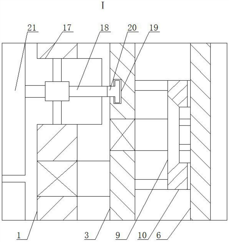 Automatic stain sweeping treatment device for interior design