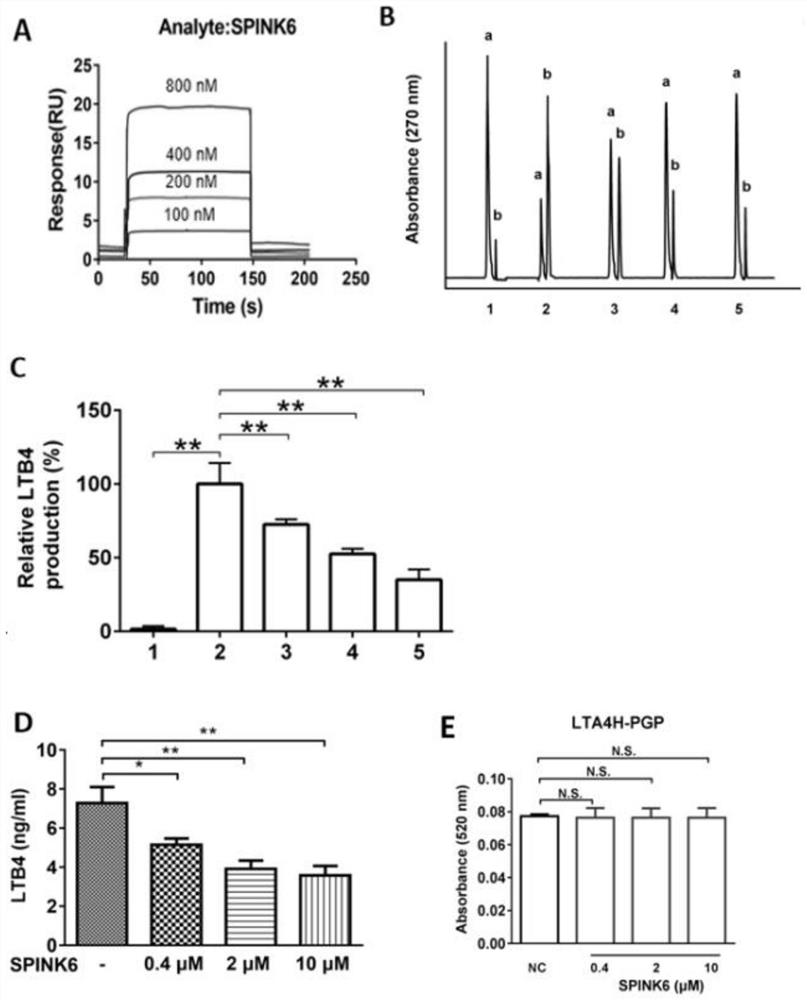 Application of SPINK6 as marker for detecting AIDS