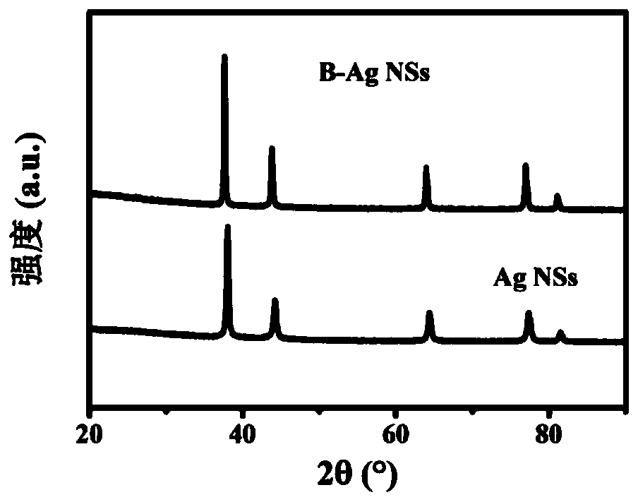 Boron-doped silver nano spongy catalyst for electrochemical ammonia synthesis and preparation method thereof