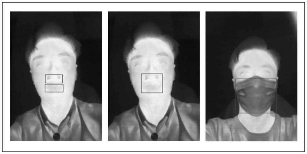 Respiration rate detection method and device based on thermal imaging and electronic equipment