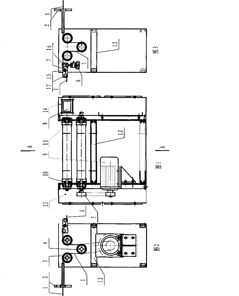 Middle arranged tension device