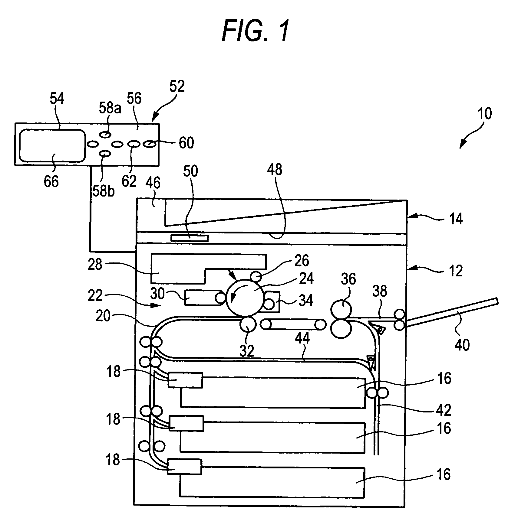 Image forming apparatus with superior print canceling