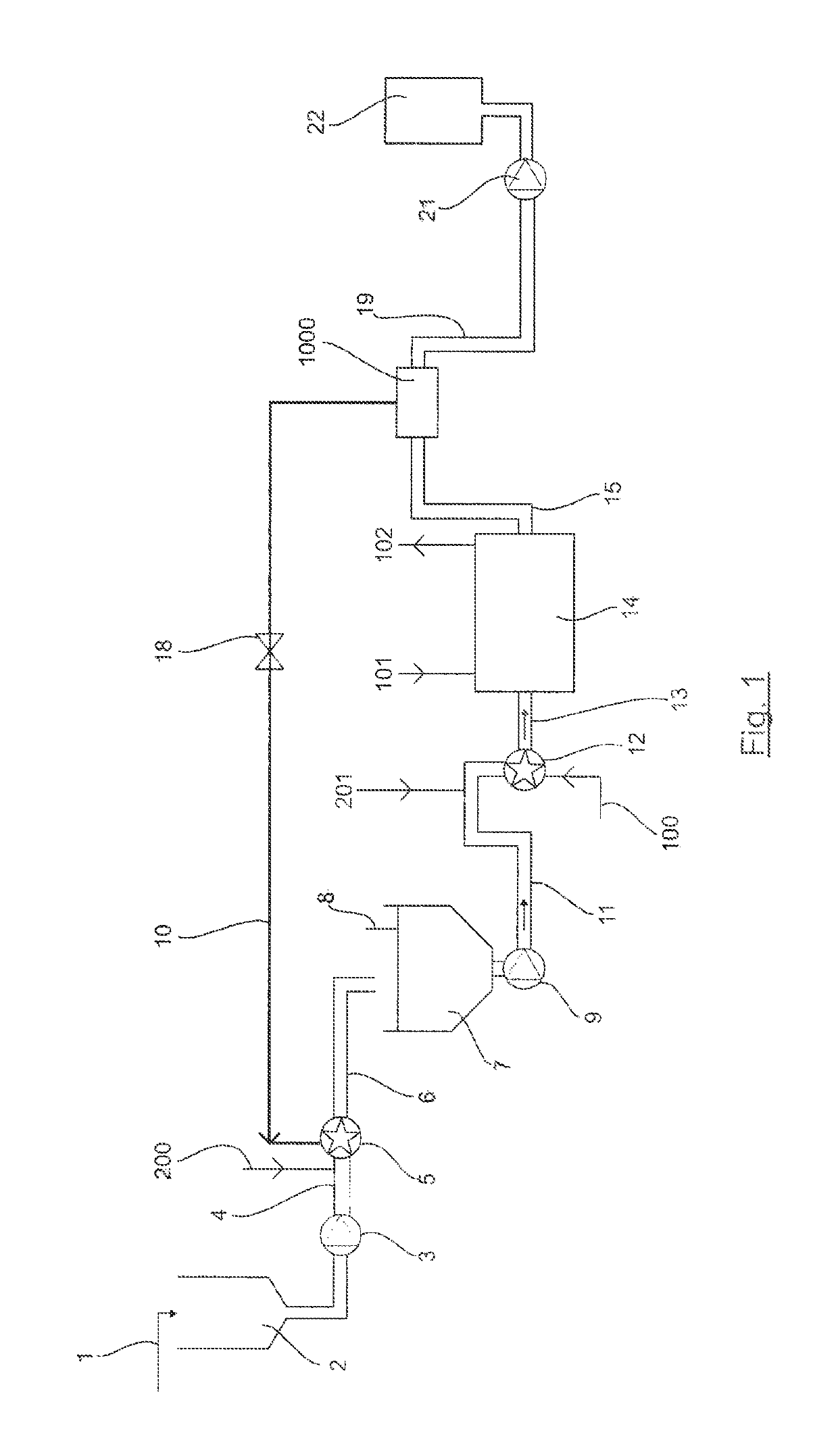 Method for continuous thermal hydrolysis with recirculation of recovered steam