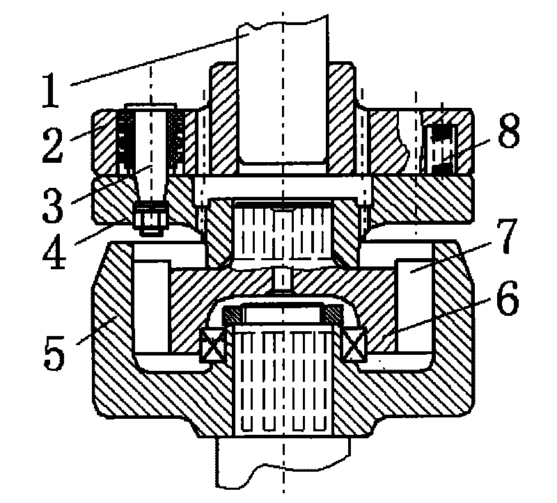 One-way transmission device with coupling