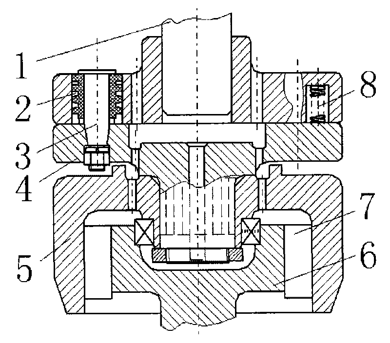 One-way transmission device with coupling