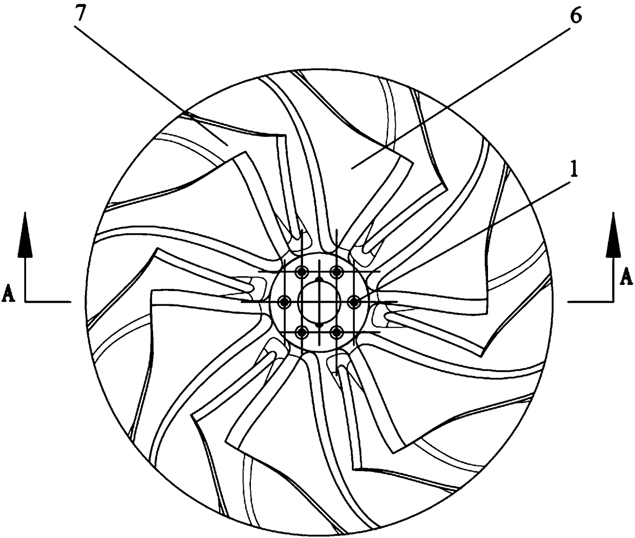 Wheel disc and air compressor comprising same
