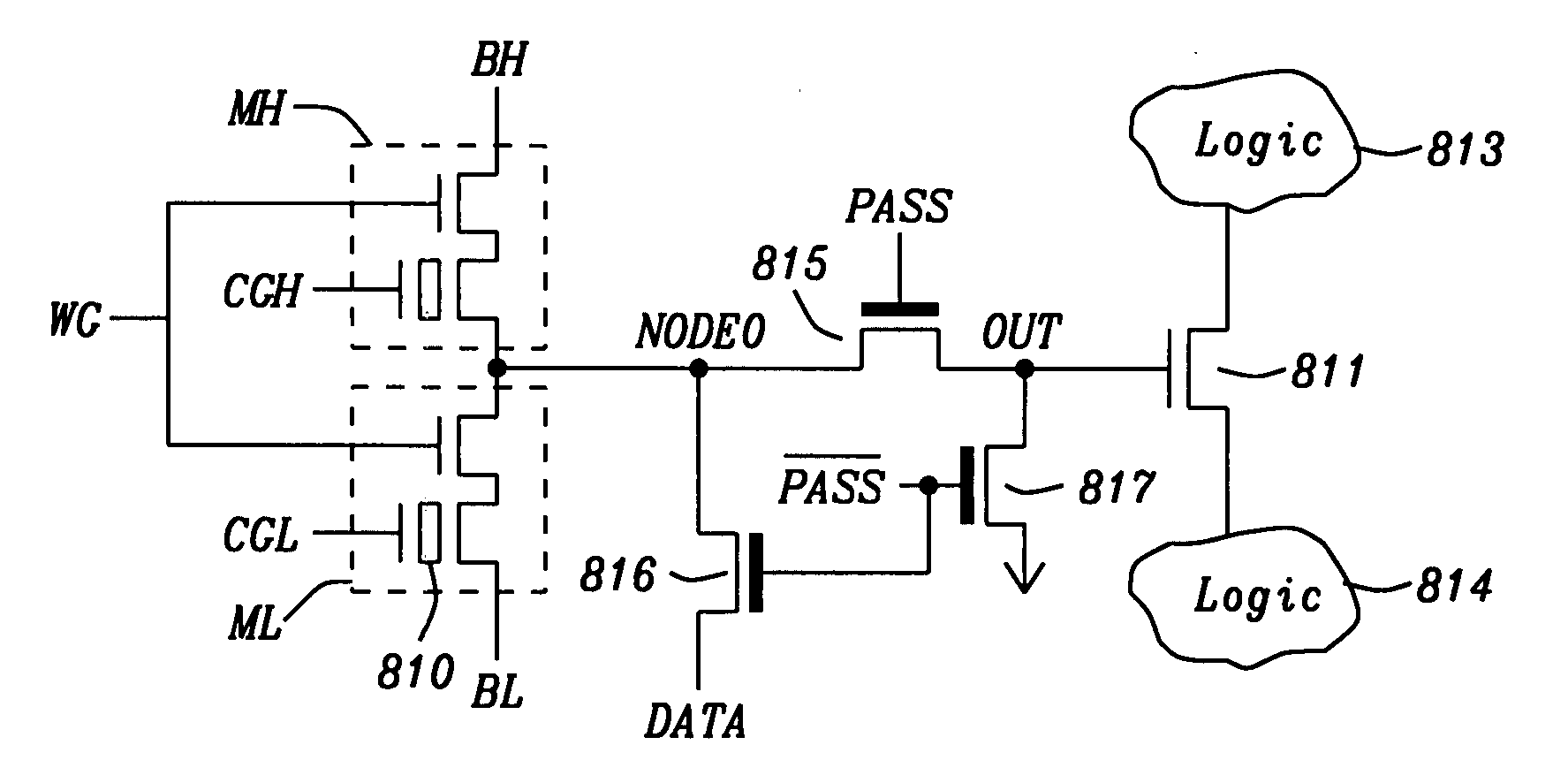 Trap-charge non-volatile switch connector for programmable logic