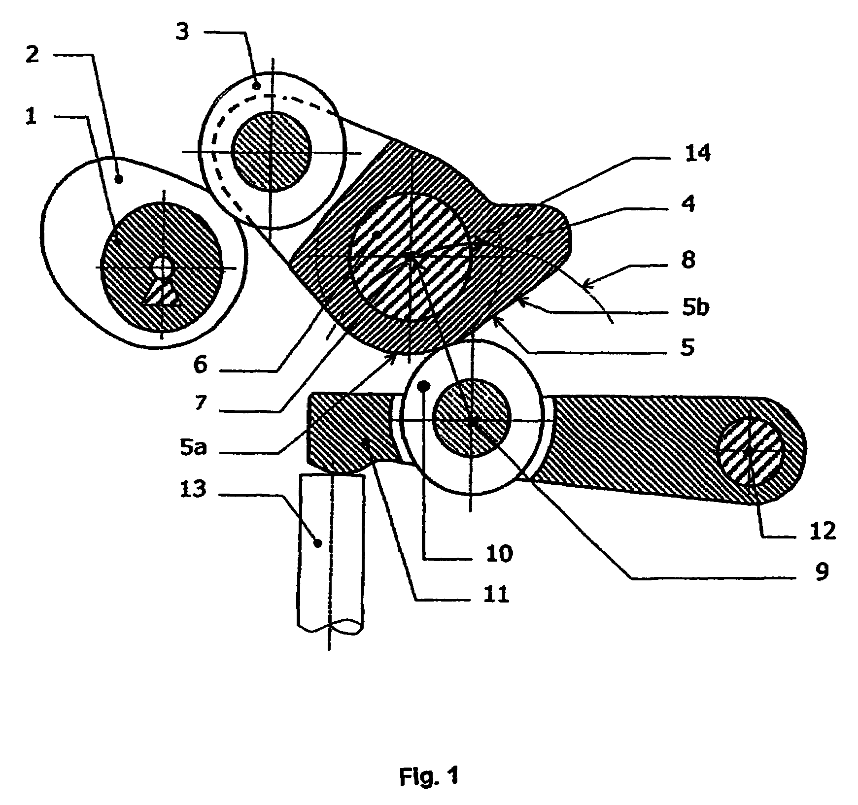 Device for the variable actuation of the gas exchange valves of internal combustion engines, and method for operating one such device