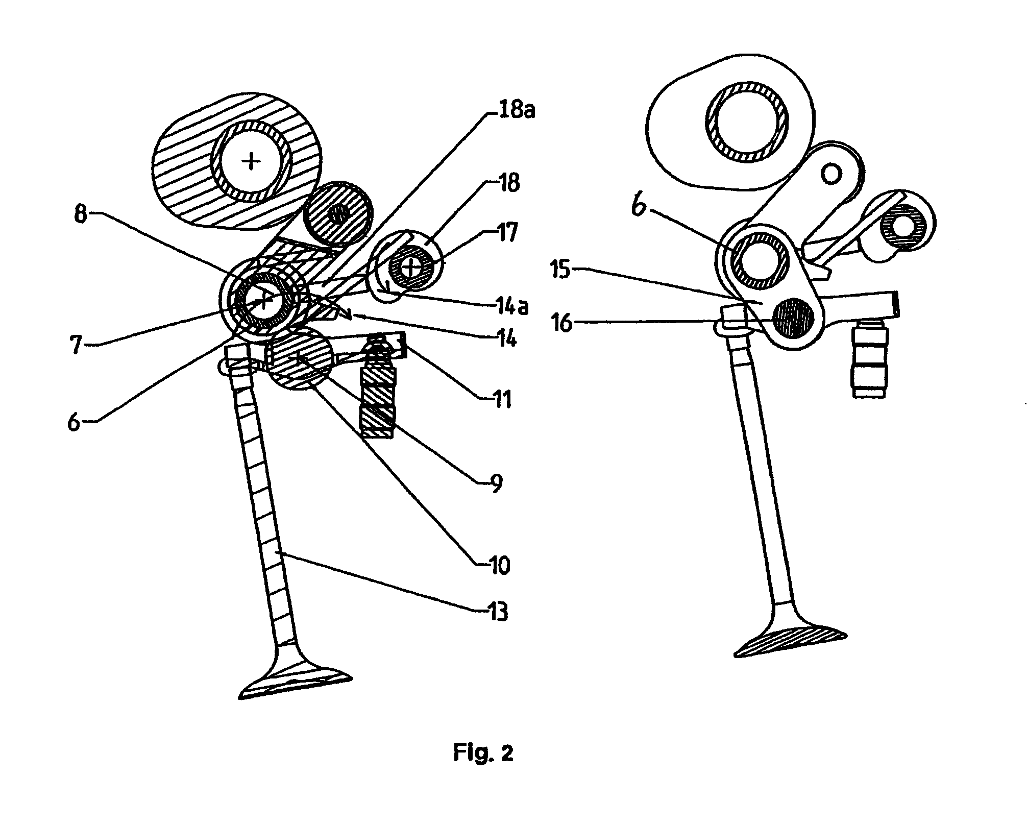 Device for the variable actuation of the gas exchange valves of internal combustion engines, and method for operating one such device