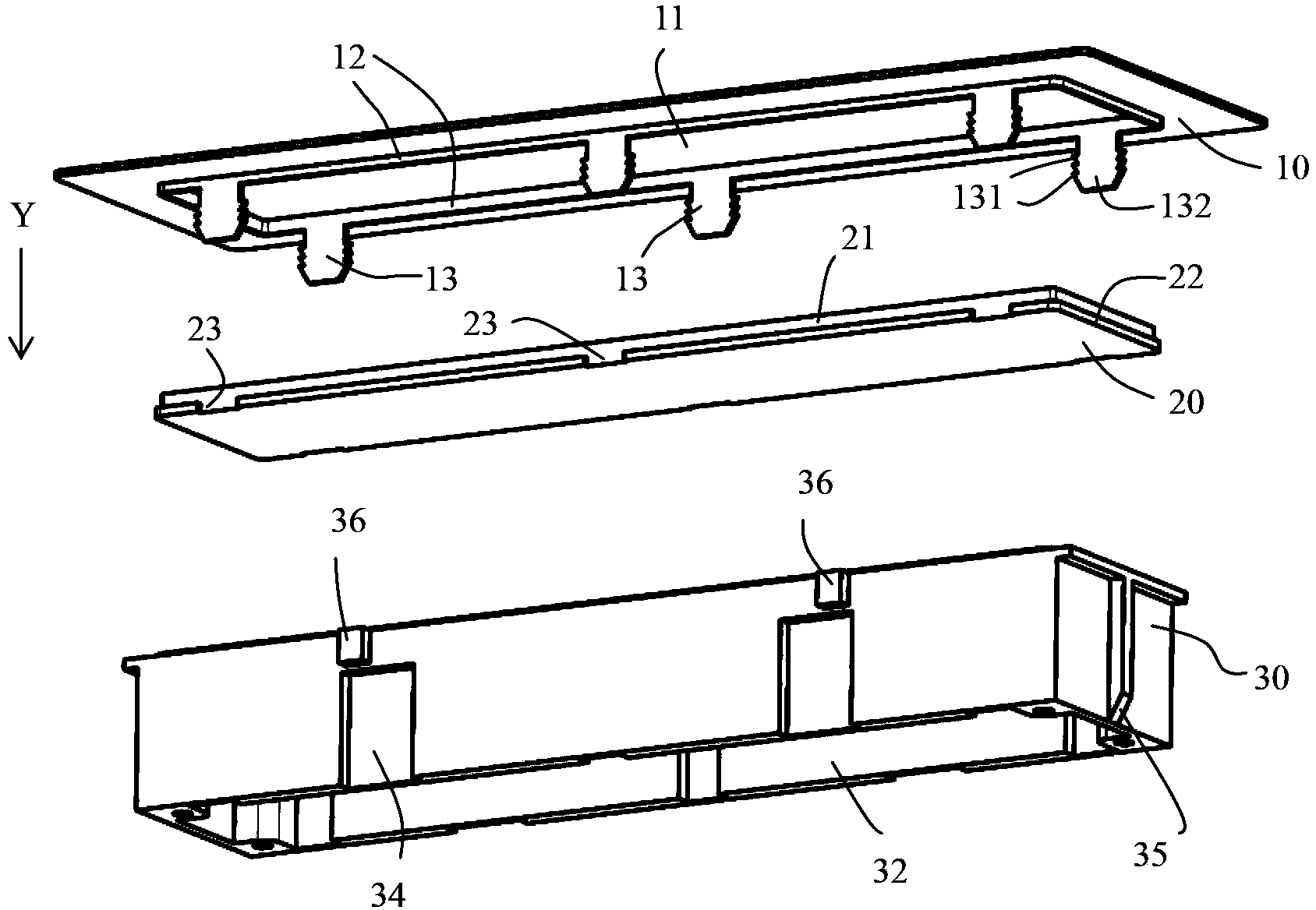 Lighting device for extractor hood and extractor hood with lighting device