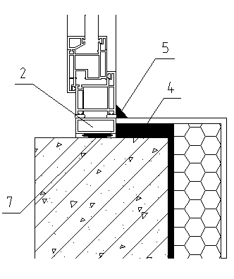 Anti-leakage joint processing method of first filling gap of outer window of building