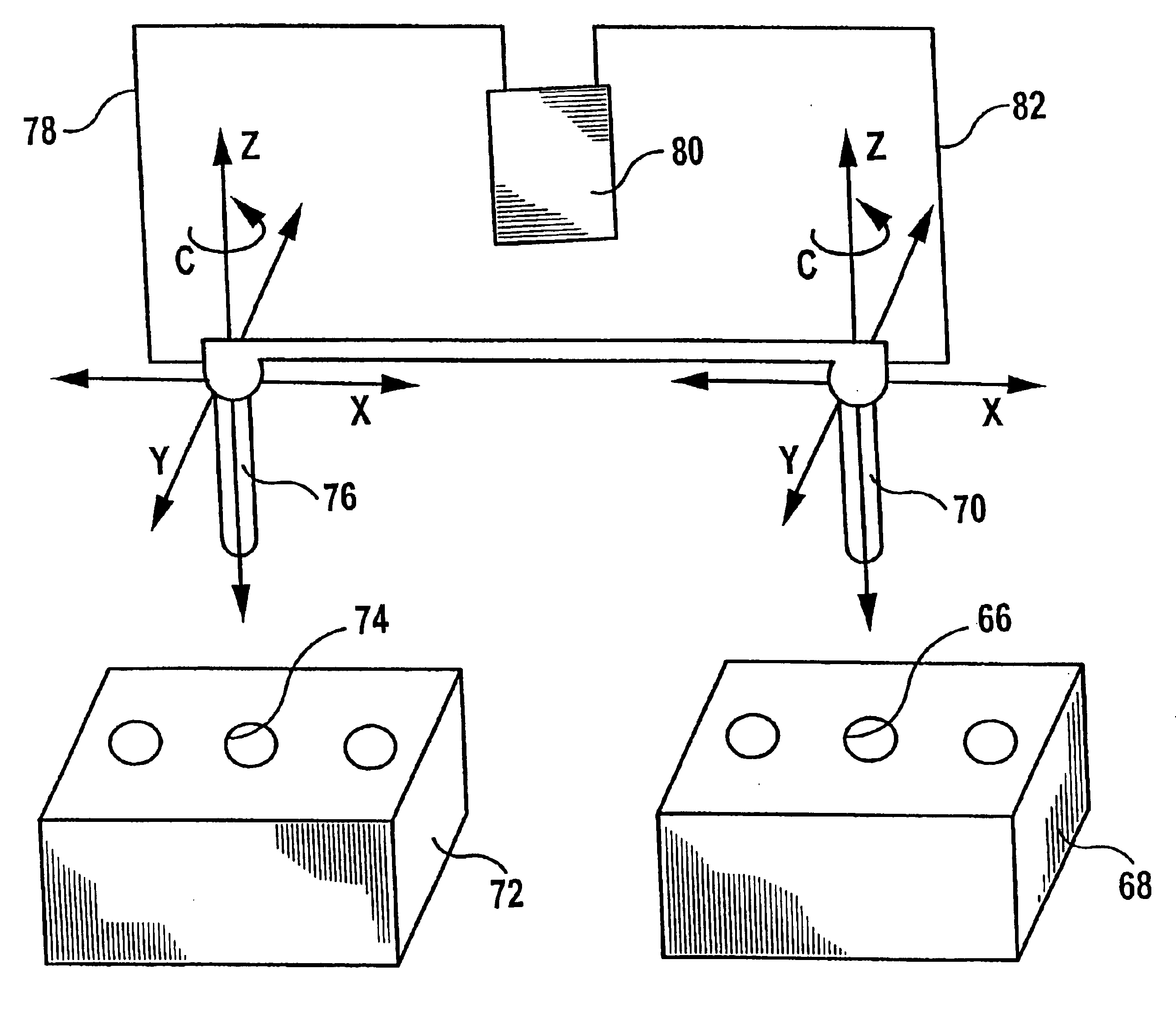 Device and method for checking bores in or edges on an object of measurement
