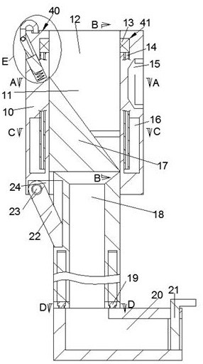 Dustproof device for high-altitude construction waste collection