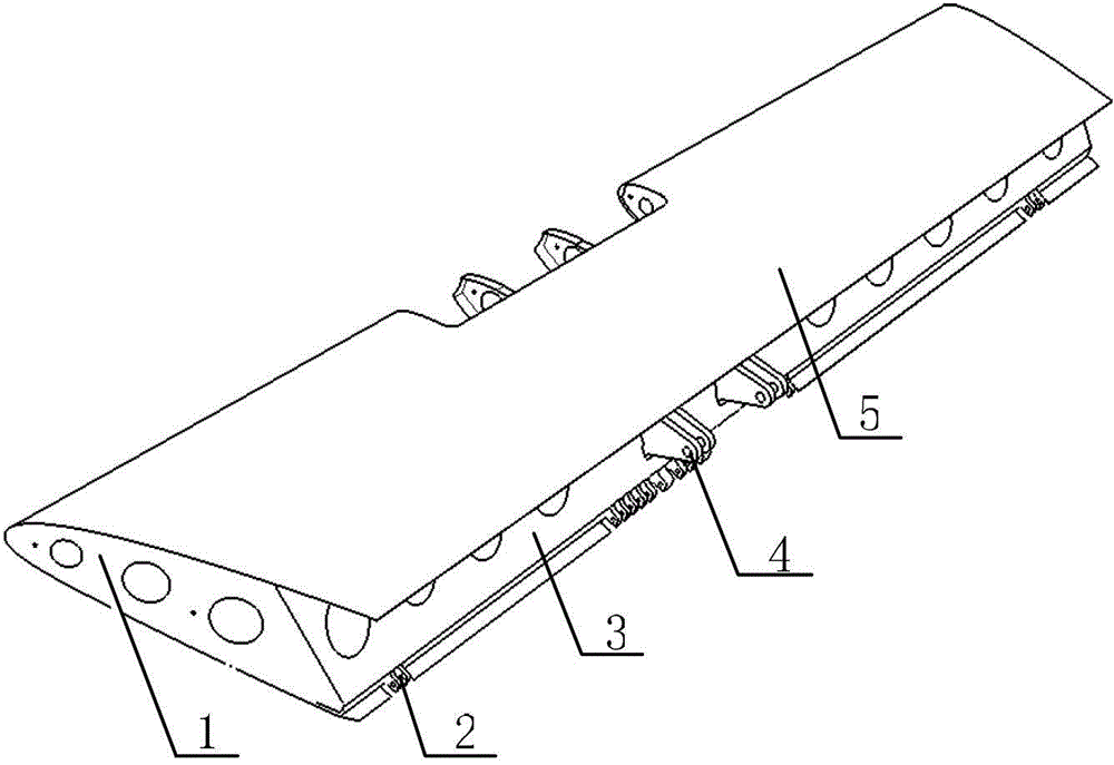 Method for flexibly assembling leading edge flap