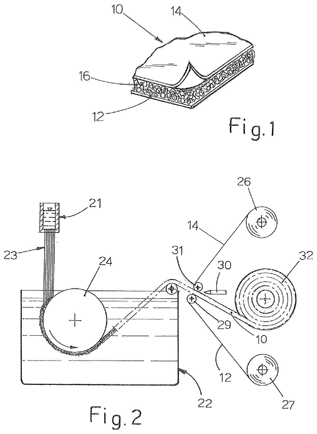 Geocomposite and method for the production thereof