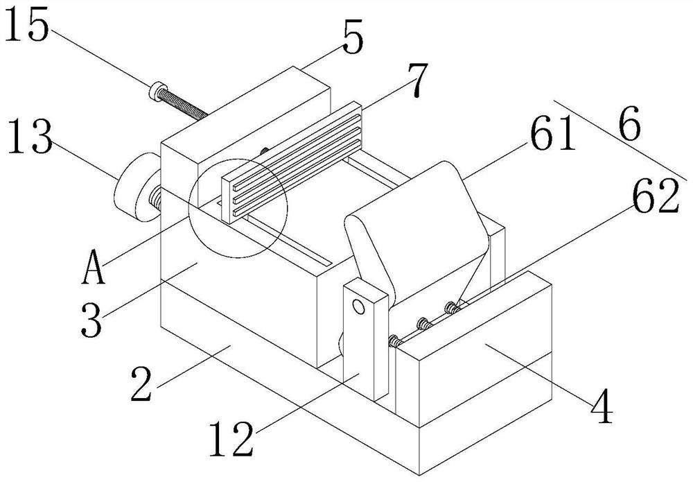 Clamp for plane milling of upper template of stamping die