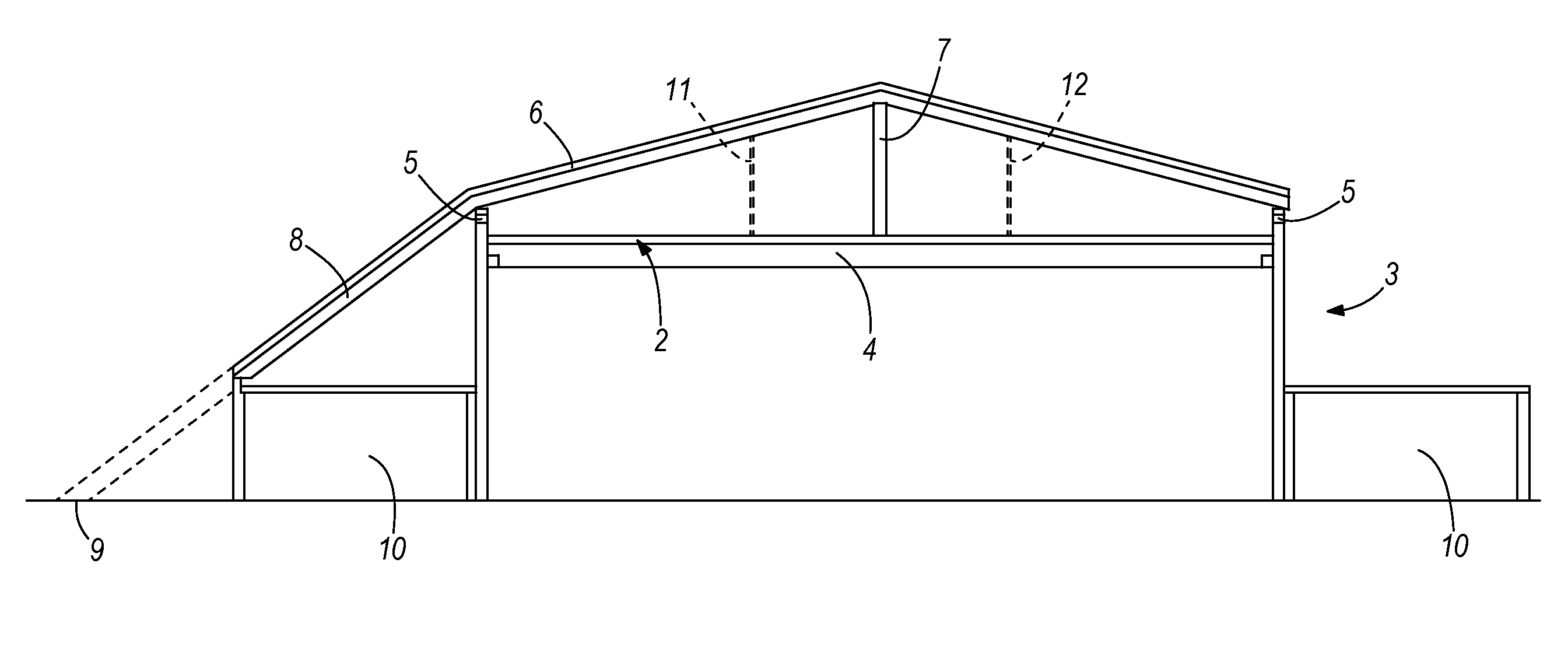 Device for the renovation of flat roofs