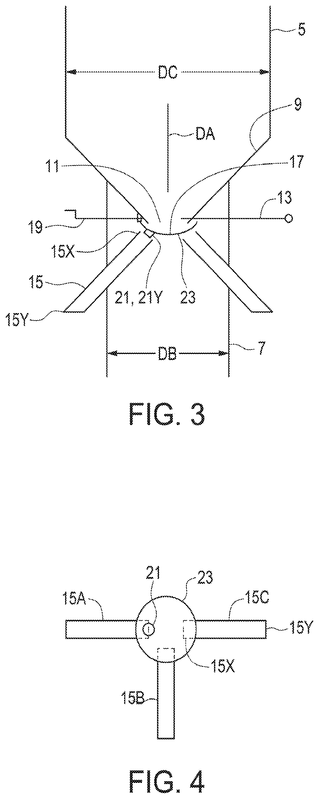 High capacity container with multiple discharge locations