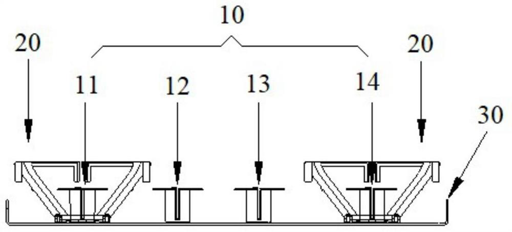 A kind of multi-frequency narrow beam antenna array and antenna