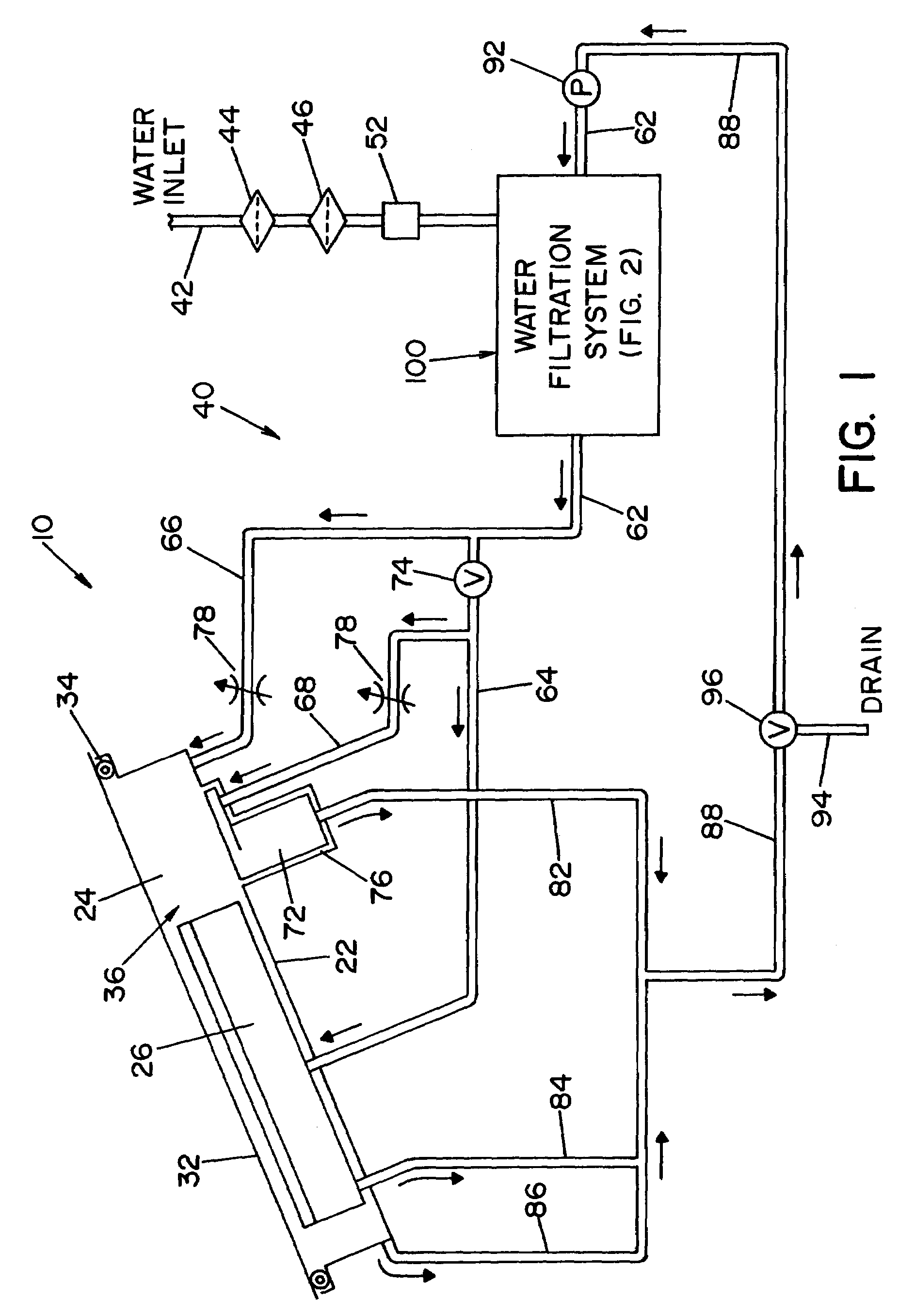 Filter assembly for a reprocessor