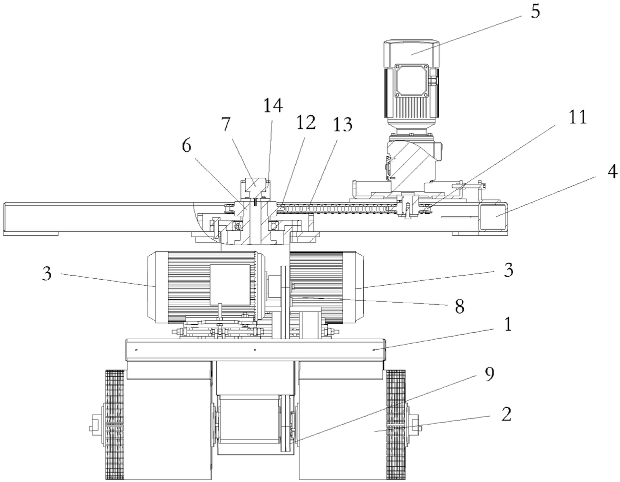 High-stability rolling brush device