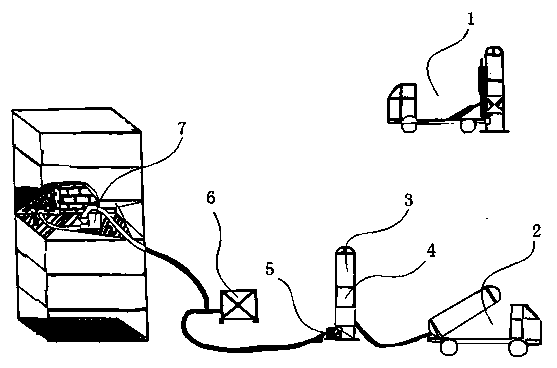 Mechanized spraying method of ordinary ready-mixed mortar