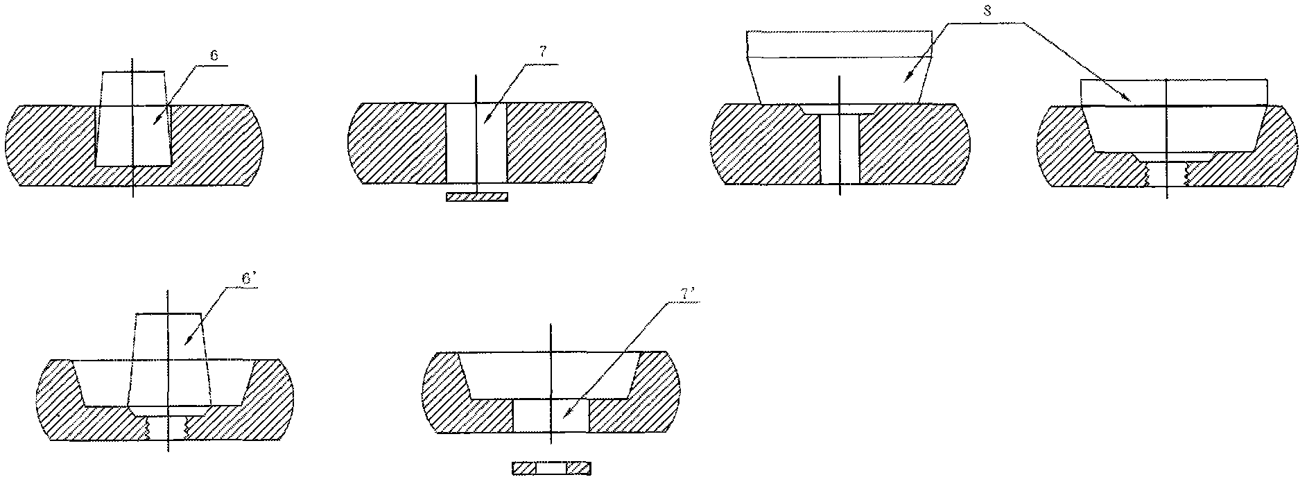 Thermal deformation technique of flange with abnormal section