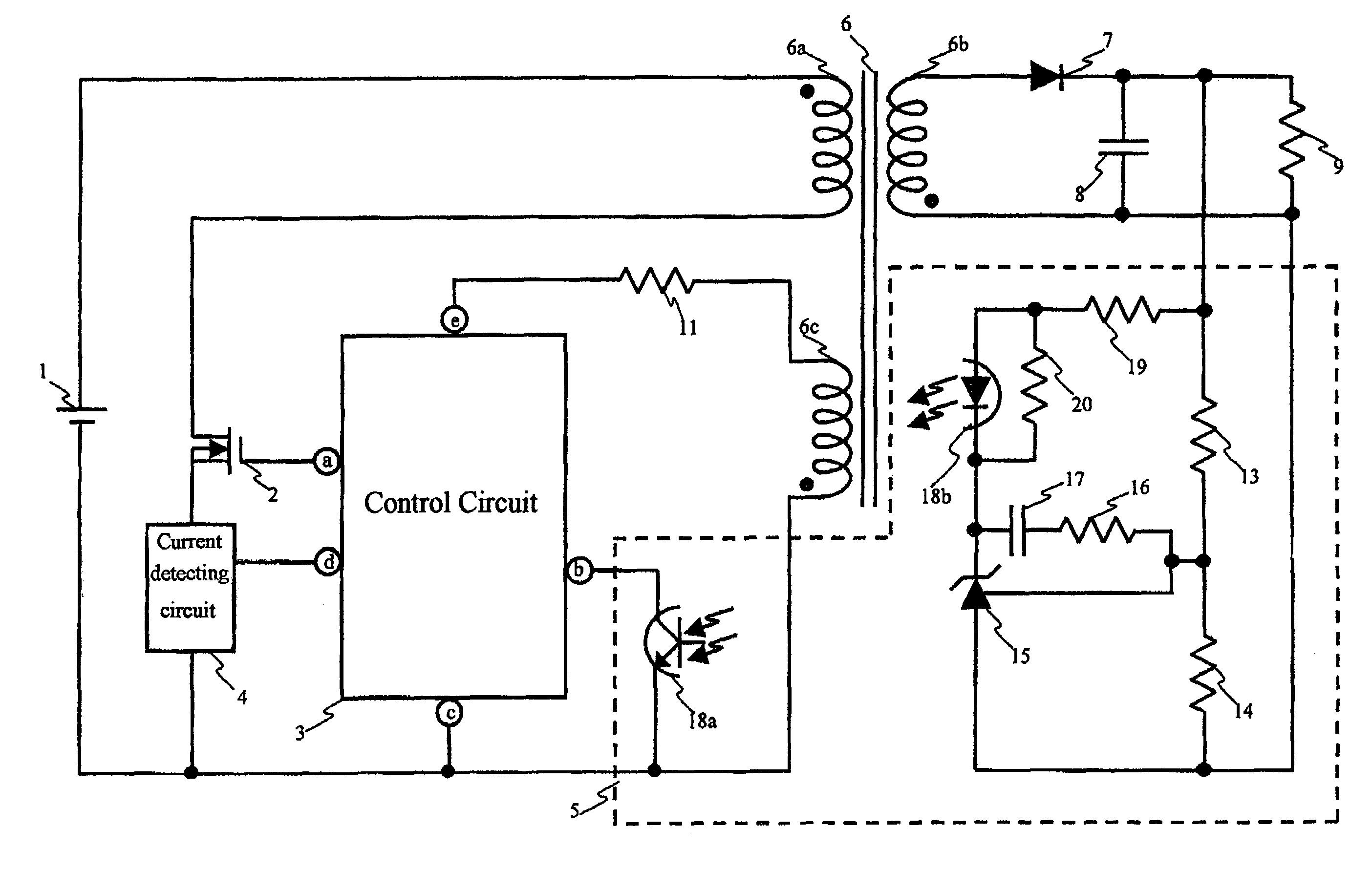 Control method for switching power supply circuit