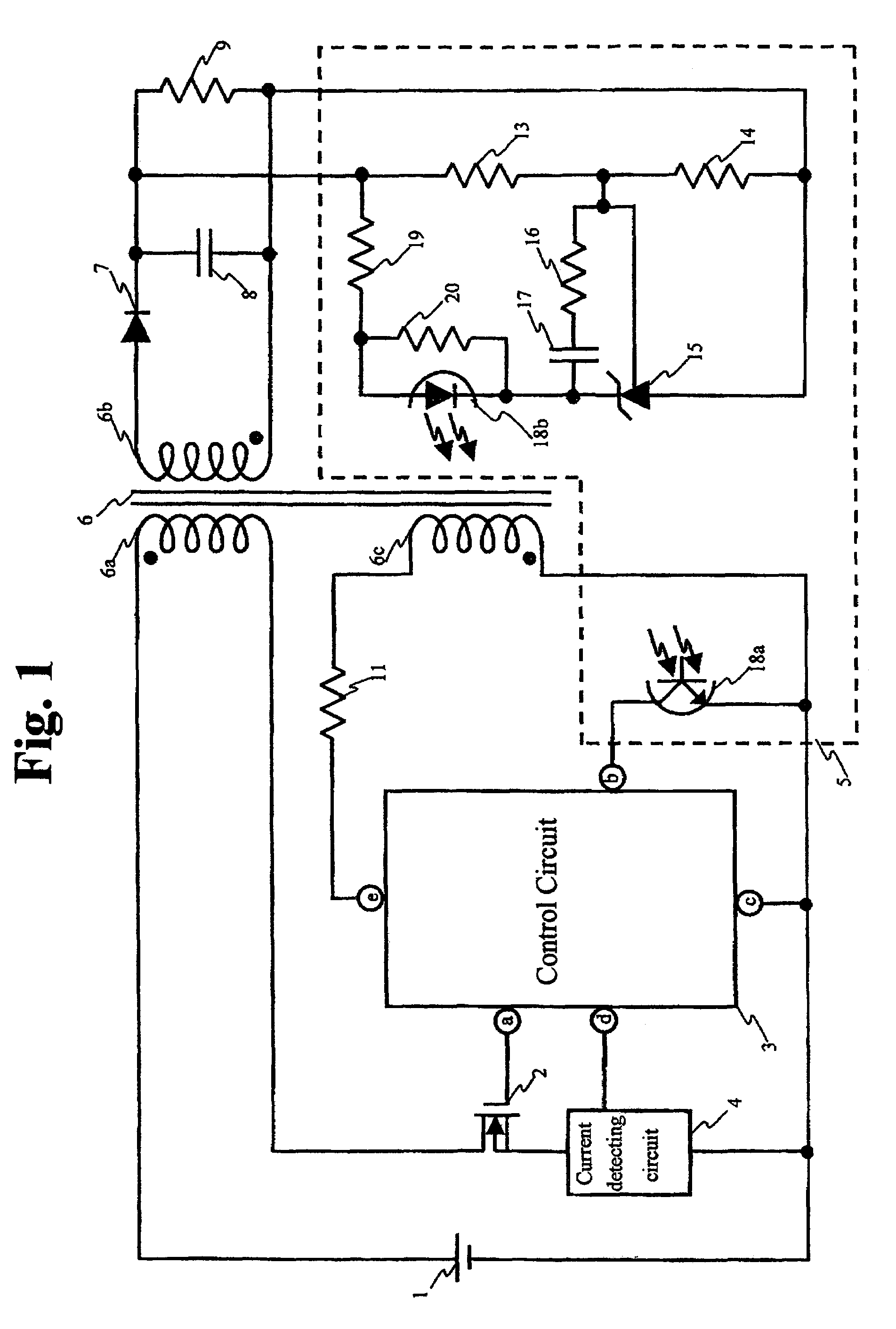 Control method for switching power supply circuit