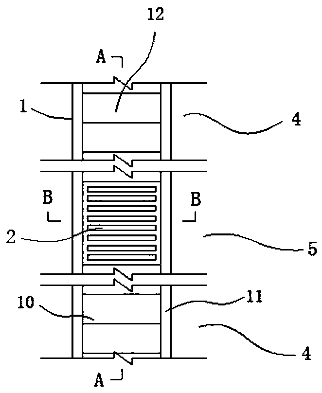 Slope surface multifunctional longitudinal drainage structure for comprehensive treatment of small watershed