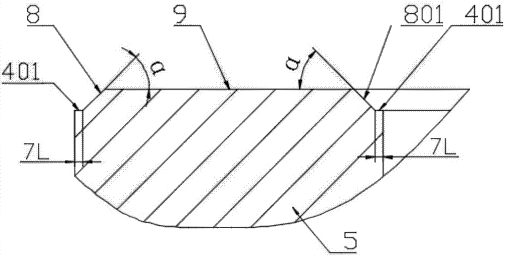 Soft magnetic ferrite magnetic core component and formation method thereof