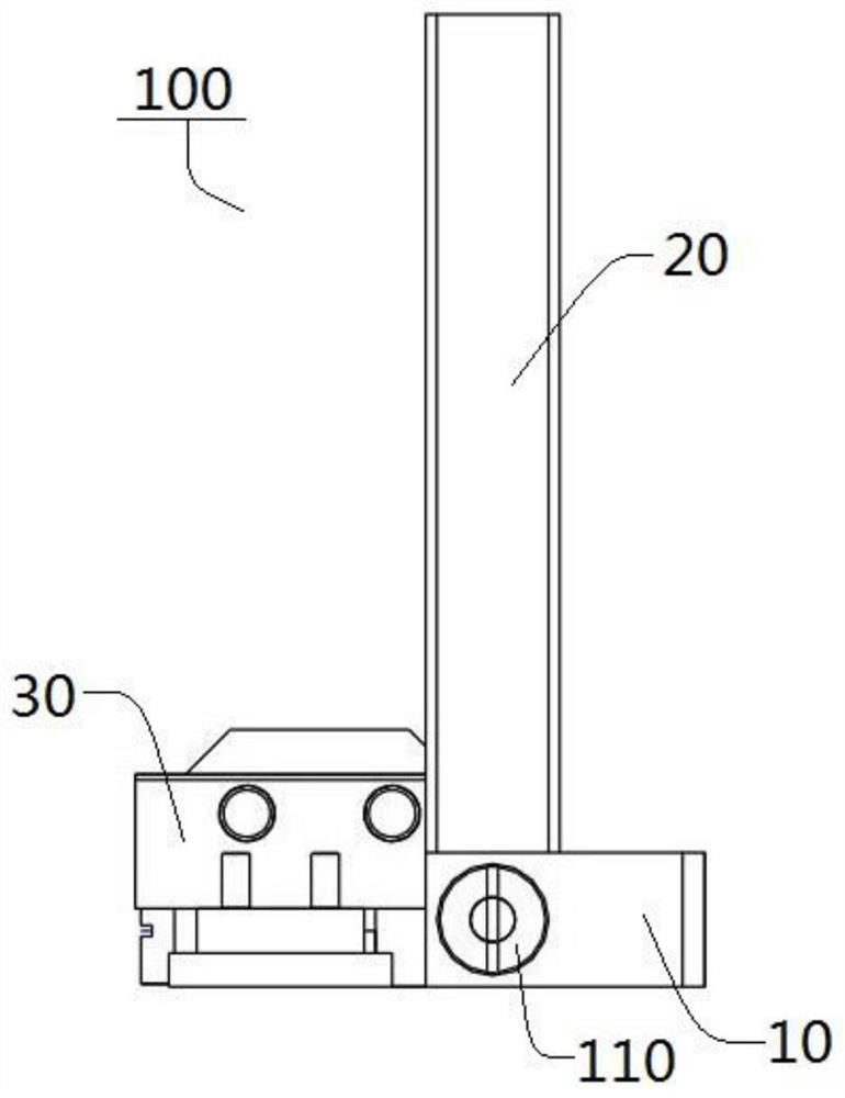 Debugging support leg assembly used for photoelectric rotary table and photoelectric rotary table